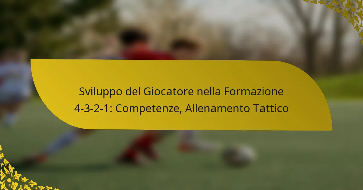 Sviluppo del Giocatore nella Formazione 4-3-2-1: Competenze, Allenamento Tattico